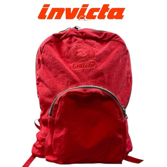 Invicta Other - Vintage Y2K Invicta Red Nylon Backpack Milan, Italy Lightweight Great Condition
